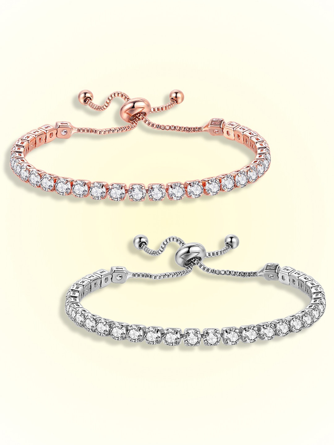 

Peora Silver-Plated Cubic Zirconia Wraparound Bracelet