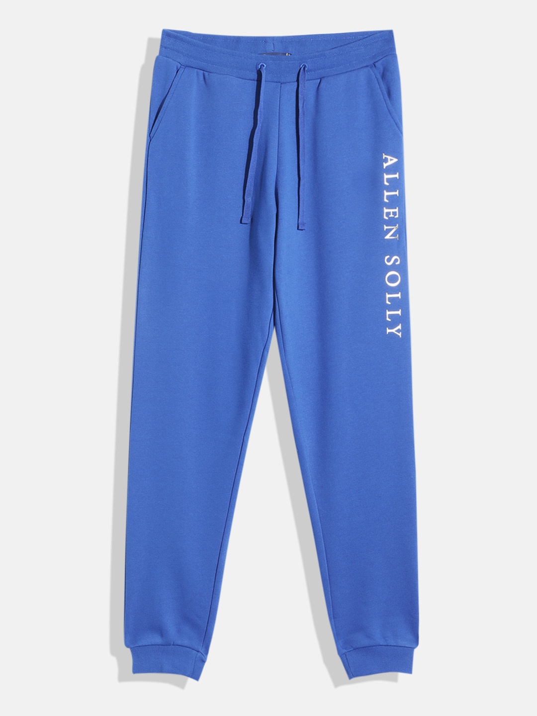 

Allen Solly Junior Boys Mid-Rise Printed Joggers, Blue