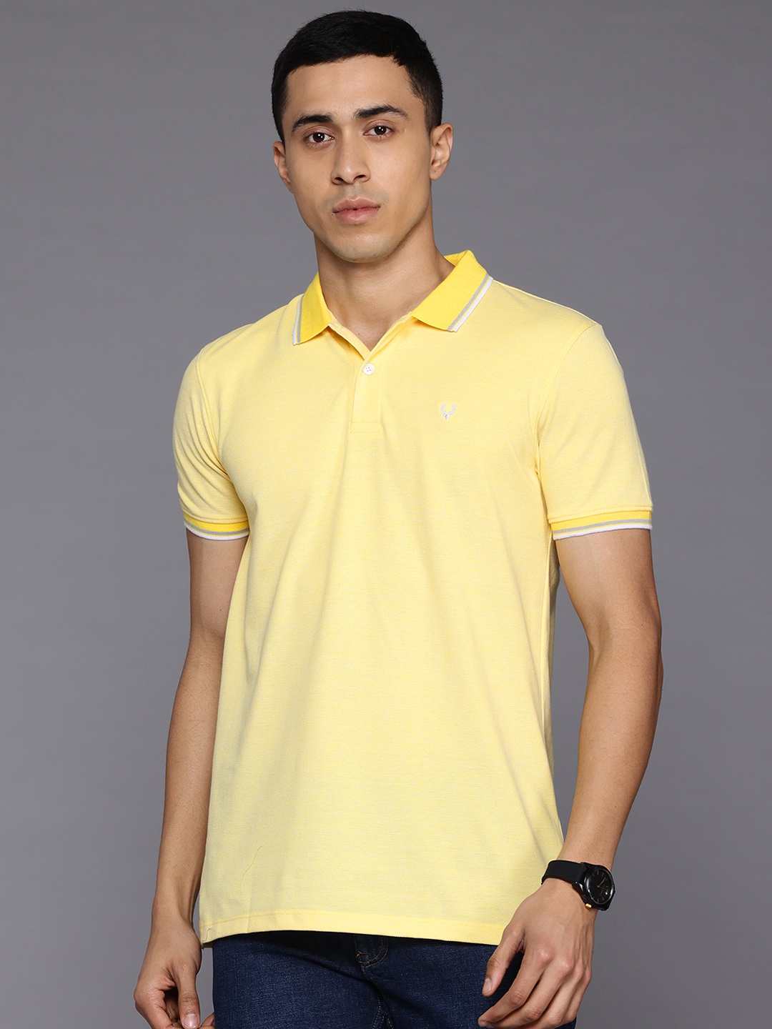 

Allen Solly Polo Collar T-shirt, Yellow