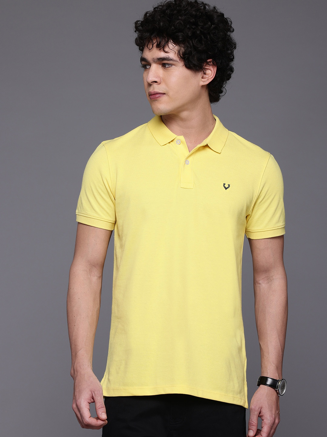 

Allen Solly Polo Collar T-shirt, Yellow