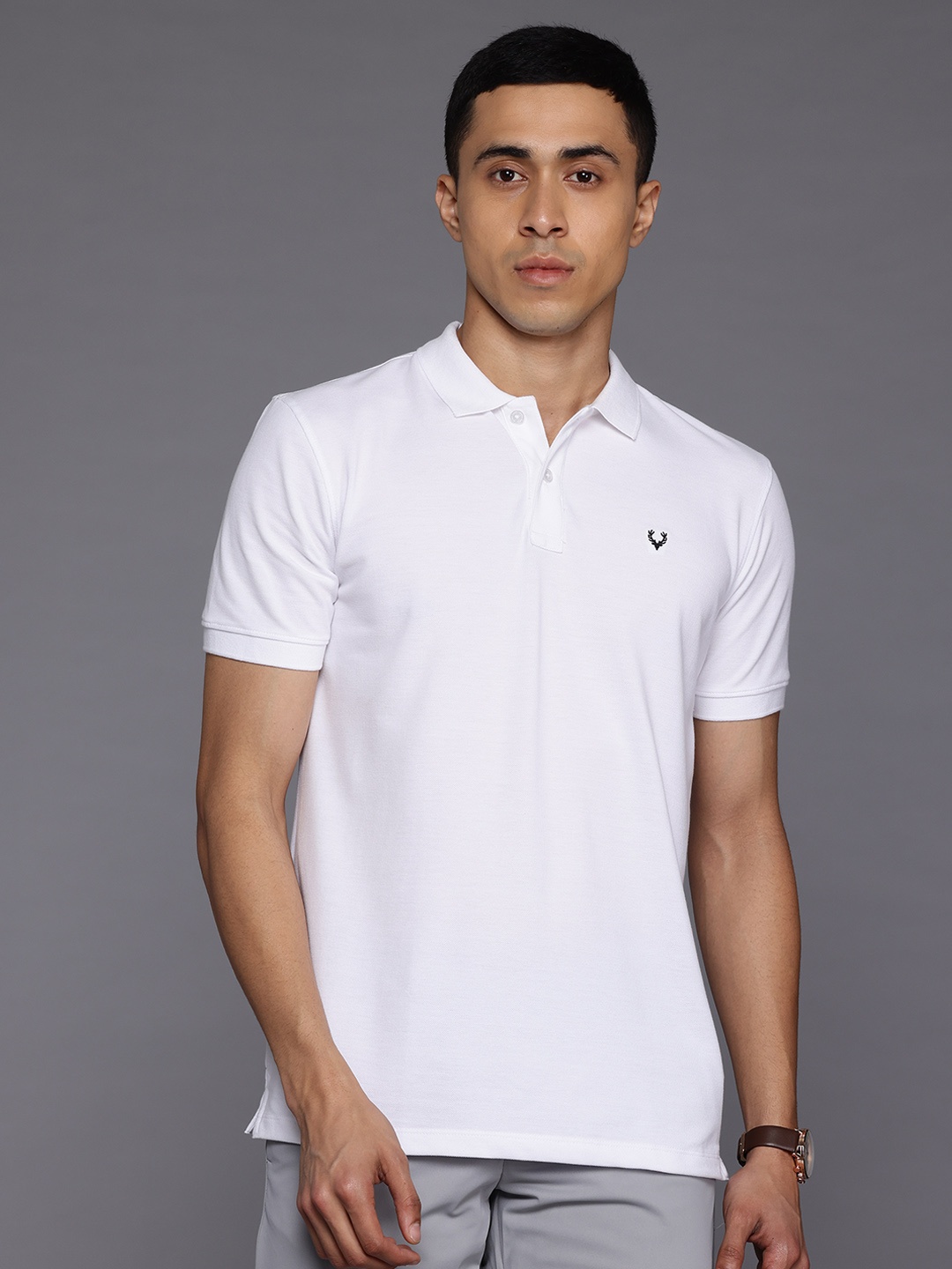 

Allen Solly Polo Collar T-shirt, White