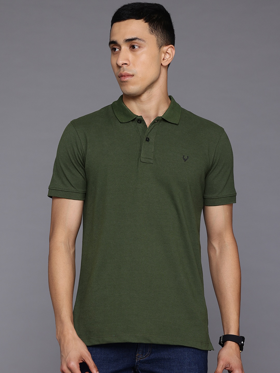 

Allen Solly Polo Collar T-shirt, Olive