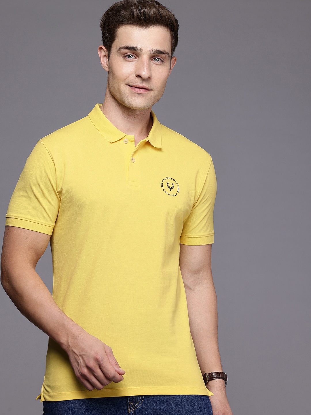 

Allen Solly Polo Collar T-shirt, Yellow