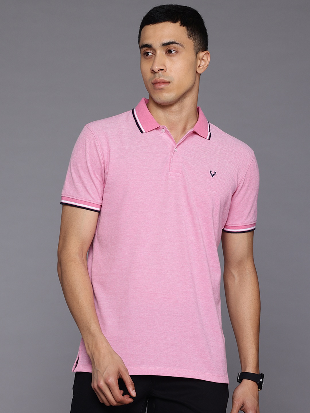 

Allen Solly Polo Collar T-shirt, Pink