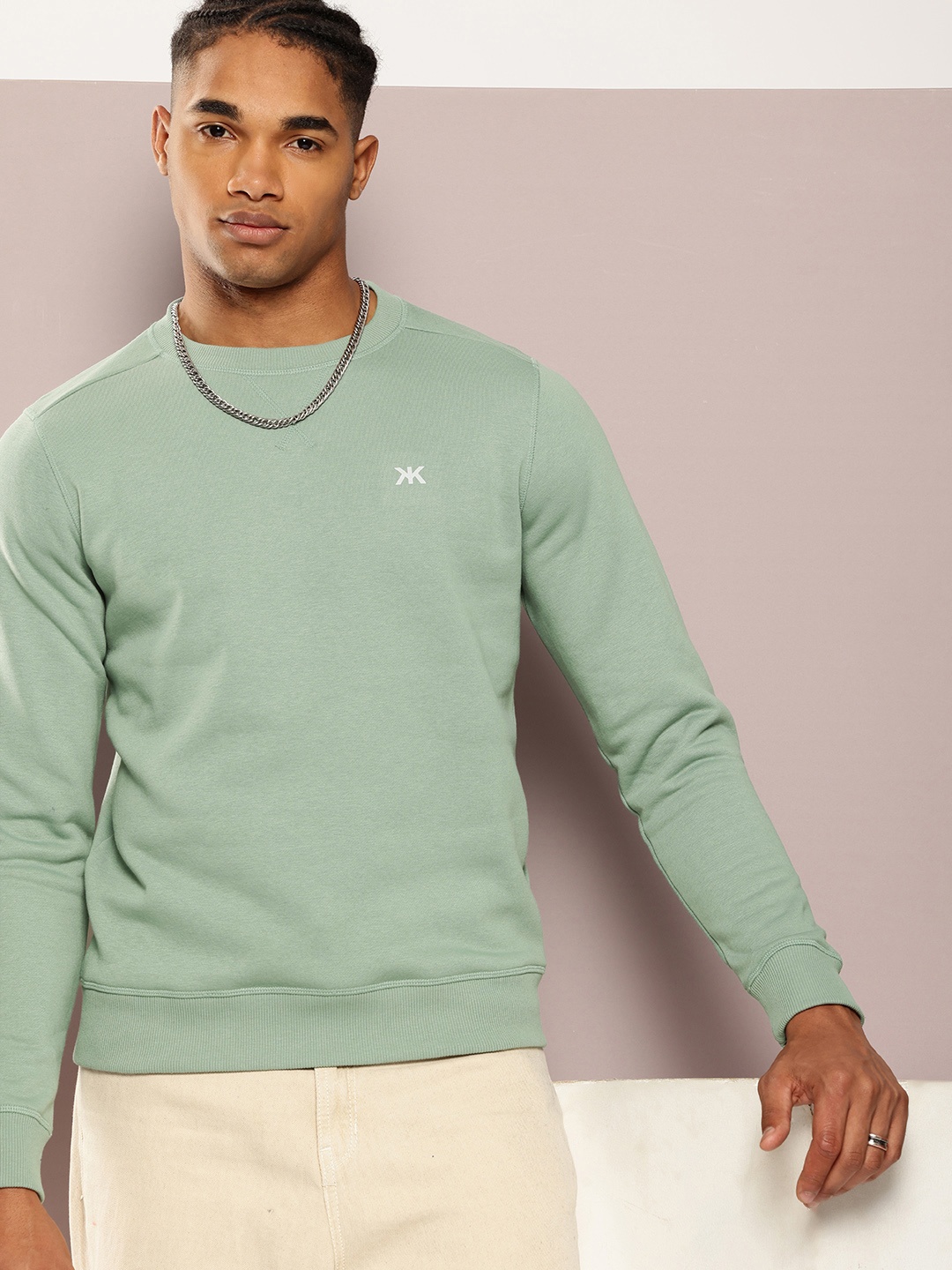 

Kook N Keech Solid Sweatshirt, Sea green