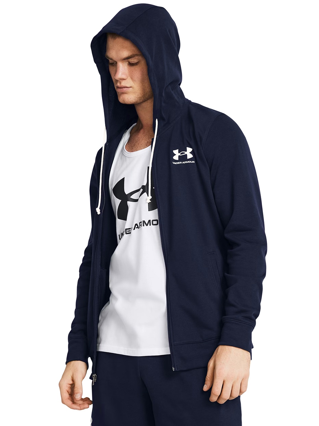 

UNDER ARMOUR Rival Terry Full Zip Sweatshirt, Navy blue