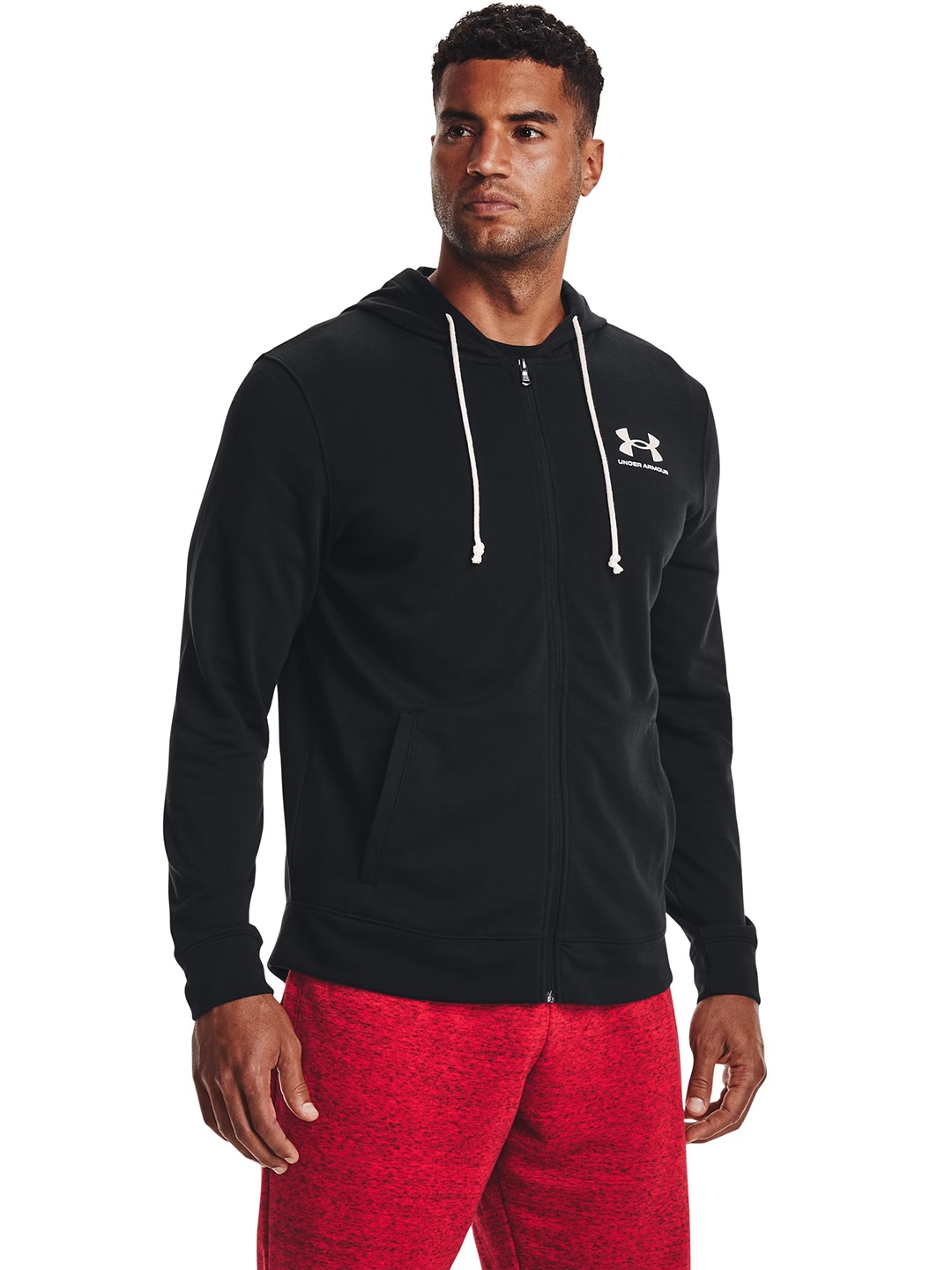 

UNDER ARMOUR Rival Terry Full Zip Sweatshirt, Black