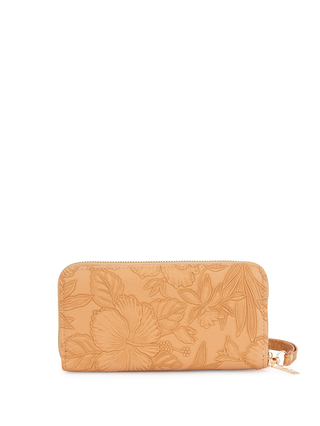 

Globus Women Floral Printed PU Zip Around Wallet, Khaki