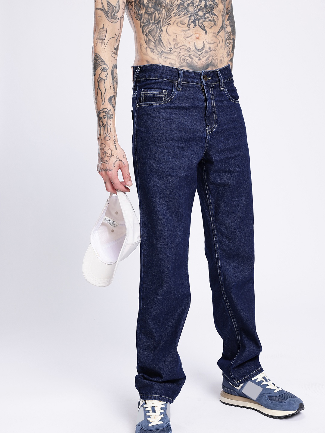 

glitchez Men Urban Classic Regular Fit Jeans, Blue