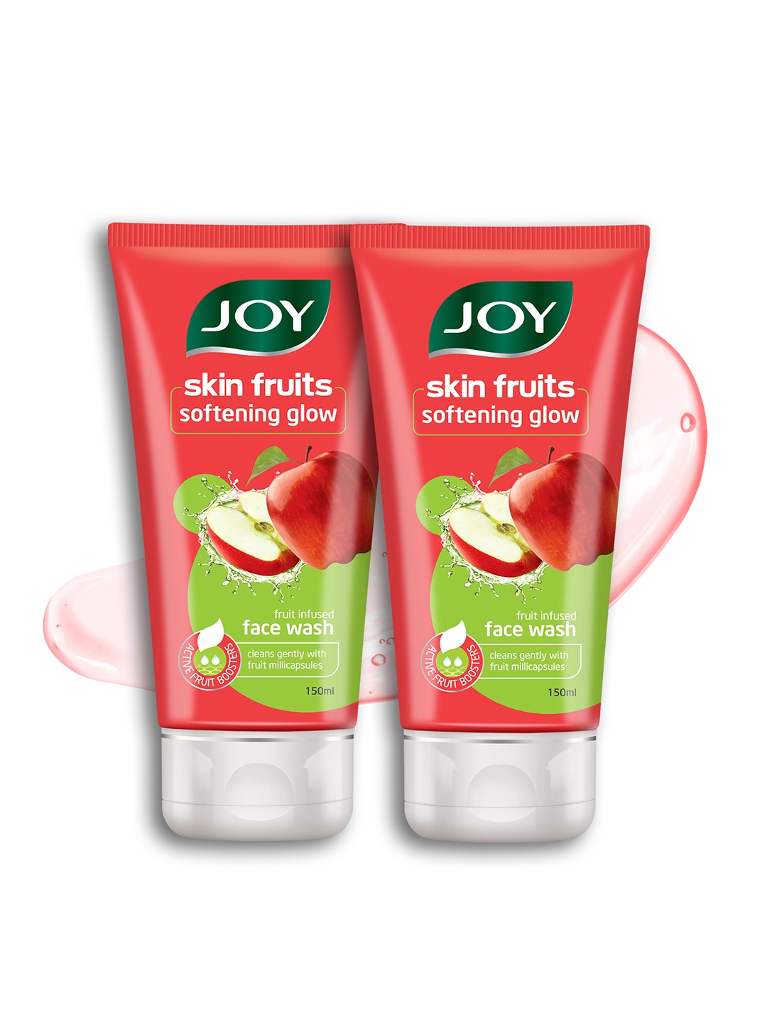 

JOY Set Of 2 Skin Fruits Softening Glow Face Wash - 150ml Each, Red