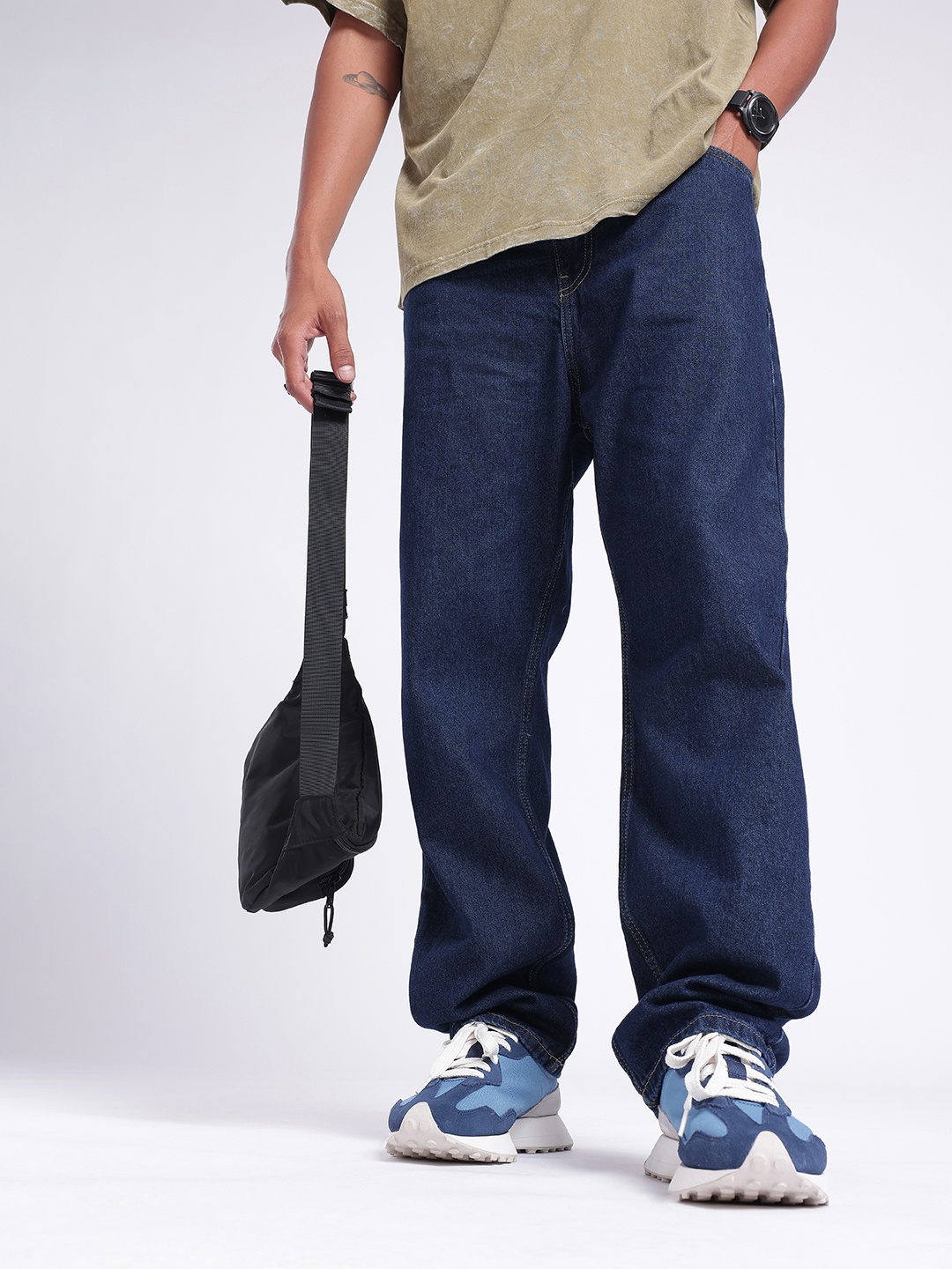 

glitchez Men City Core Skater Fit Jeans, Blue