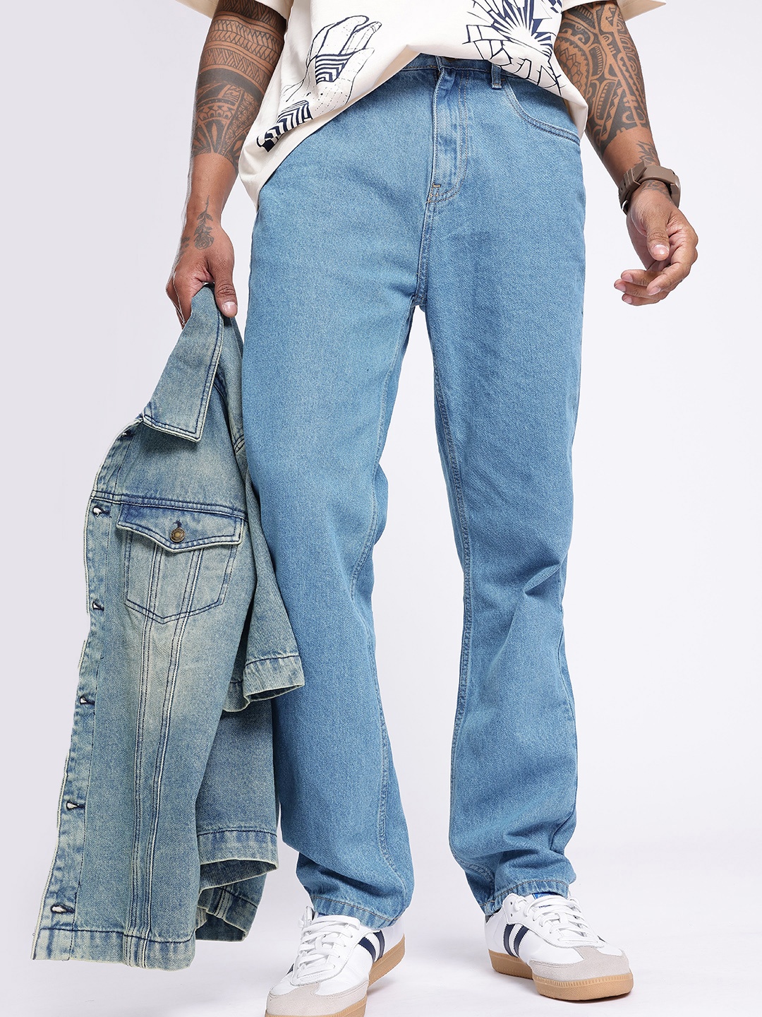 

glitchez Men Urban Vibe Regular Fit Jeans, Blue