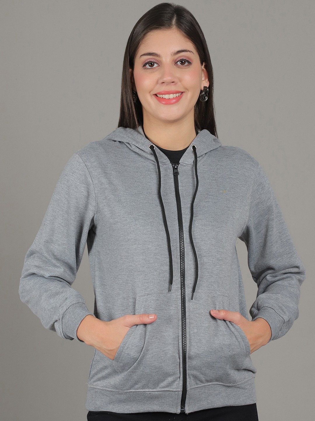 

Jinfo Women Hooded Sweatshirt, Grey