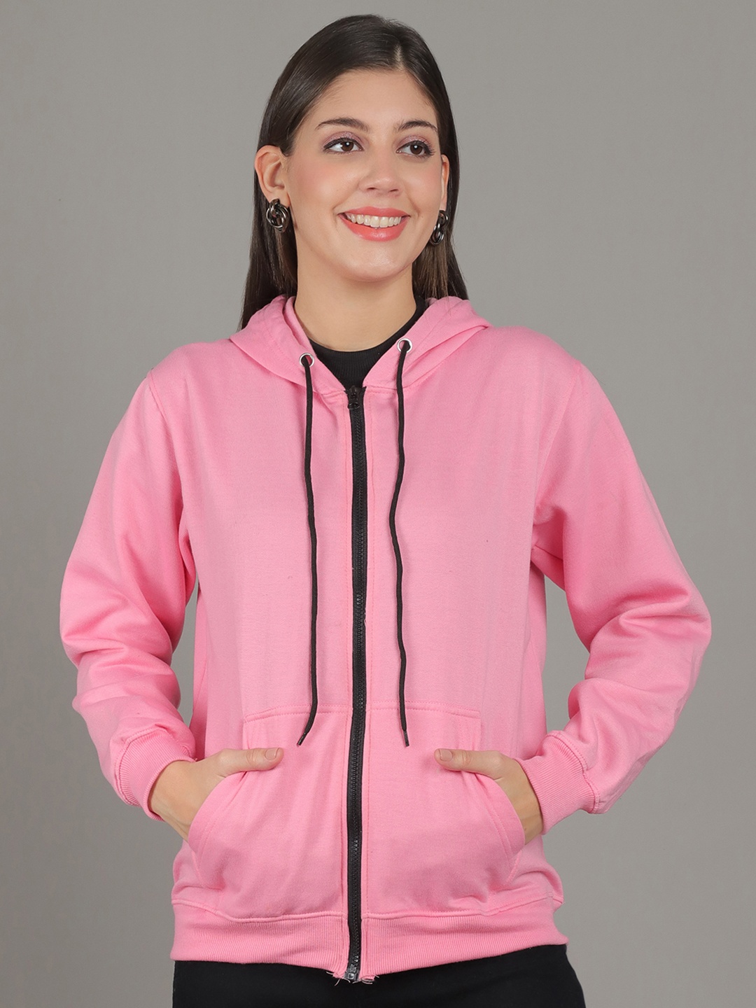 

Jinfo Women Hooded Sweatshirt, Pink