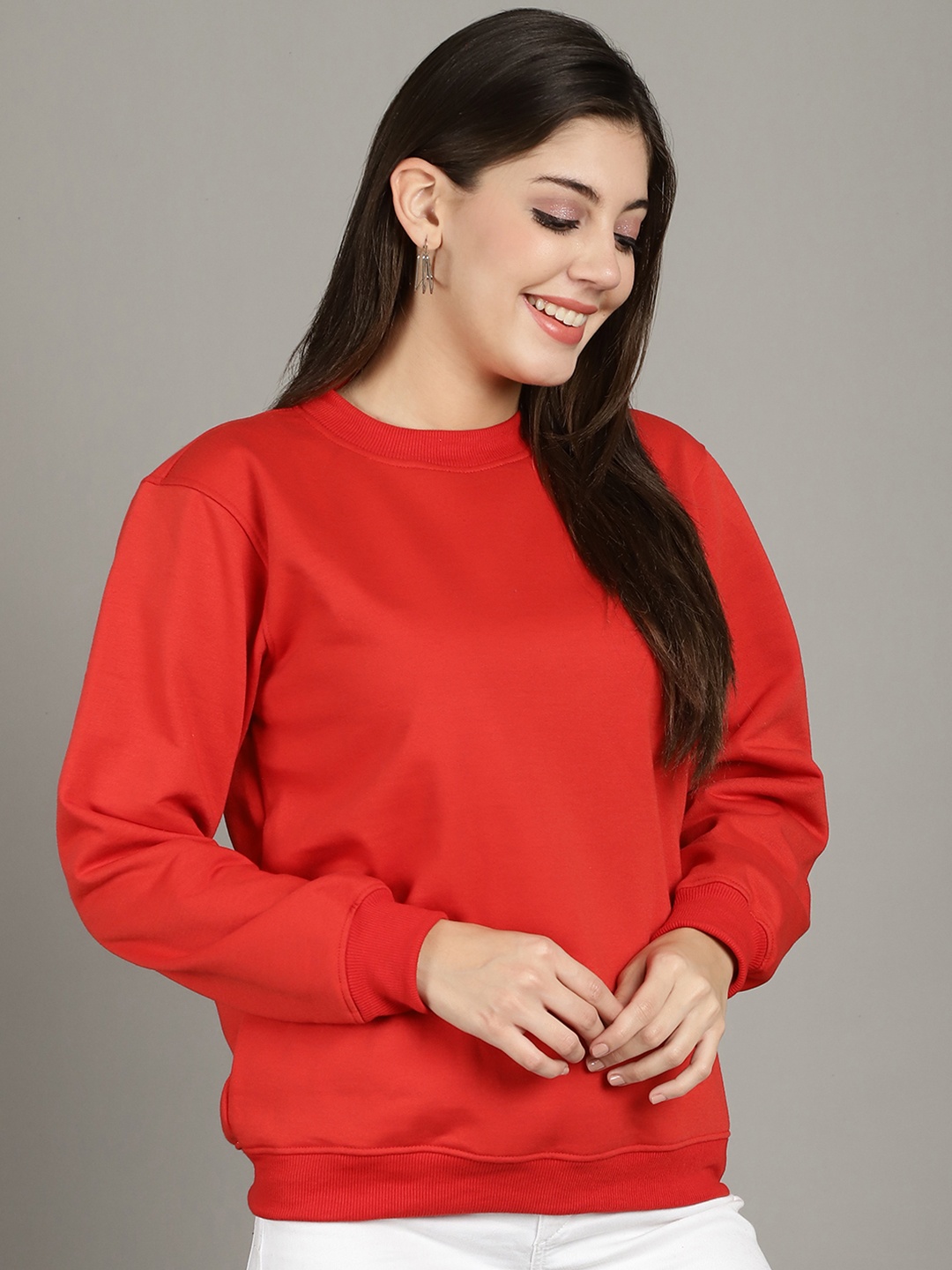 

Jinfo Women Sweatshirt, Red