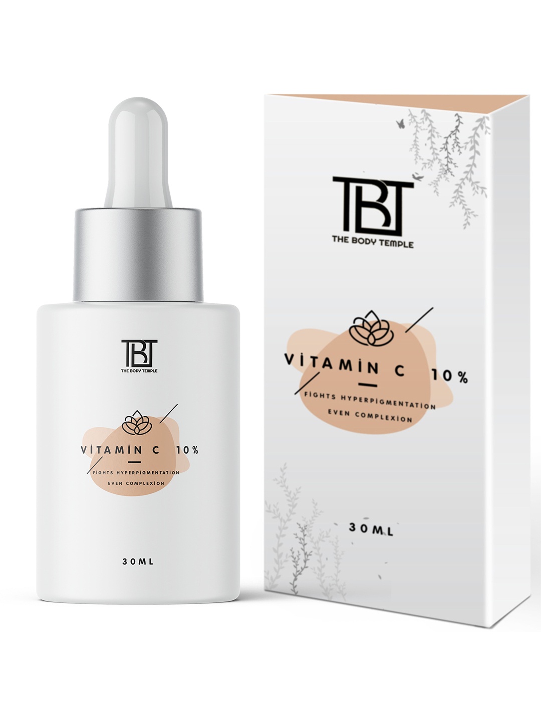 

The Body Temple 10% Vitamin C Face Serum For Clear Glowing Skin- 30 ml, White