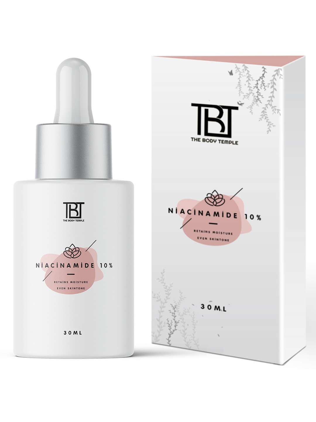 

The Body Temple 10% Niacinamide Face Serum For Acne Free & Bright Skin - 30 ml, White