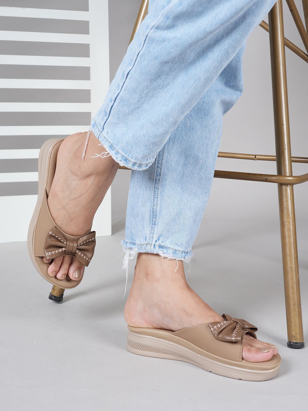 

Mast & Harbour Women Platform Heel Sandals, Beige