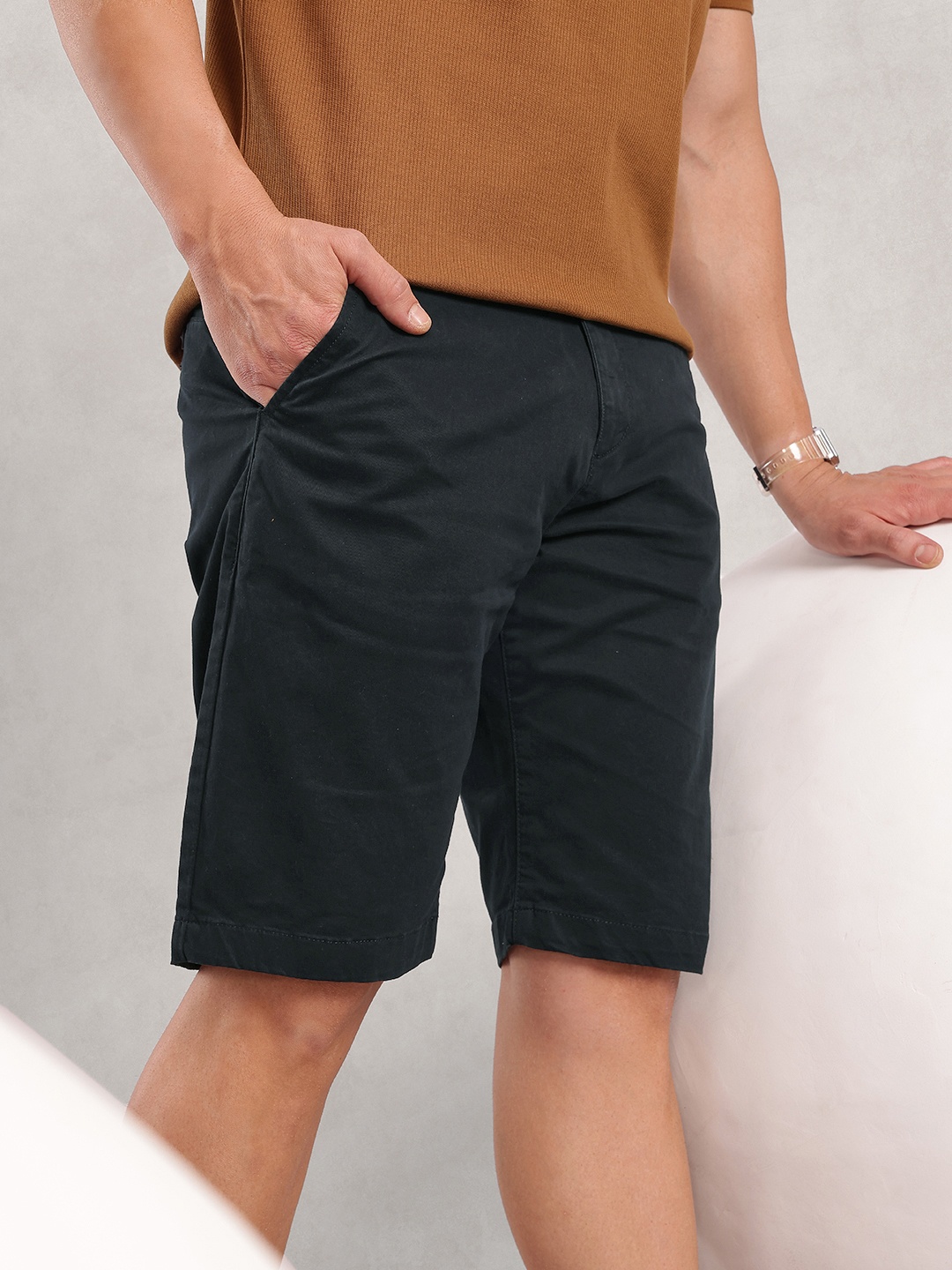 

Nautica Men Chino Shorts, Navy blue