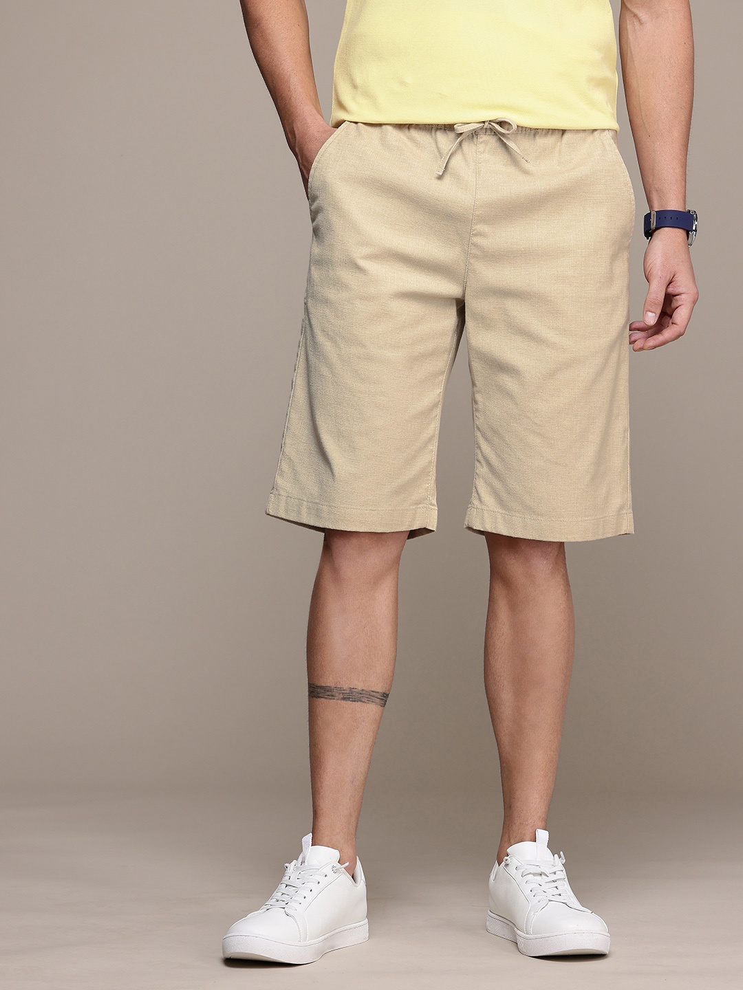 

Nautica Men Regular Fit Shorts, Beige