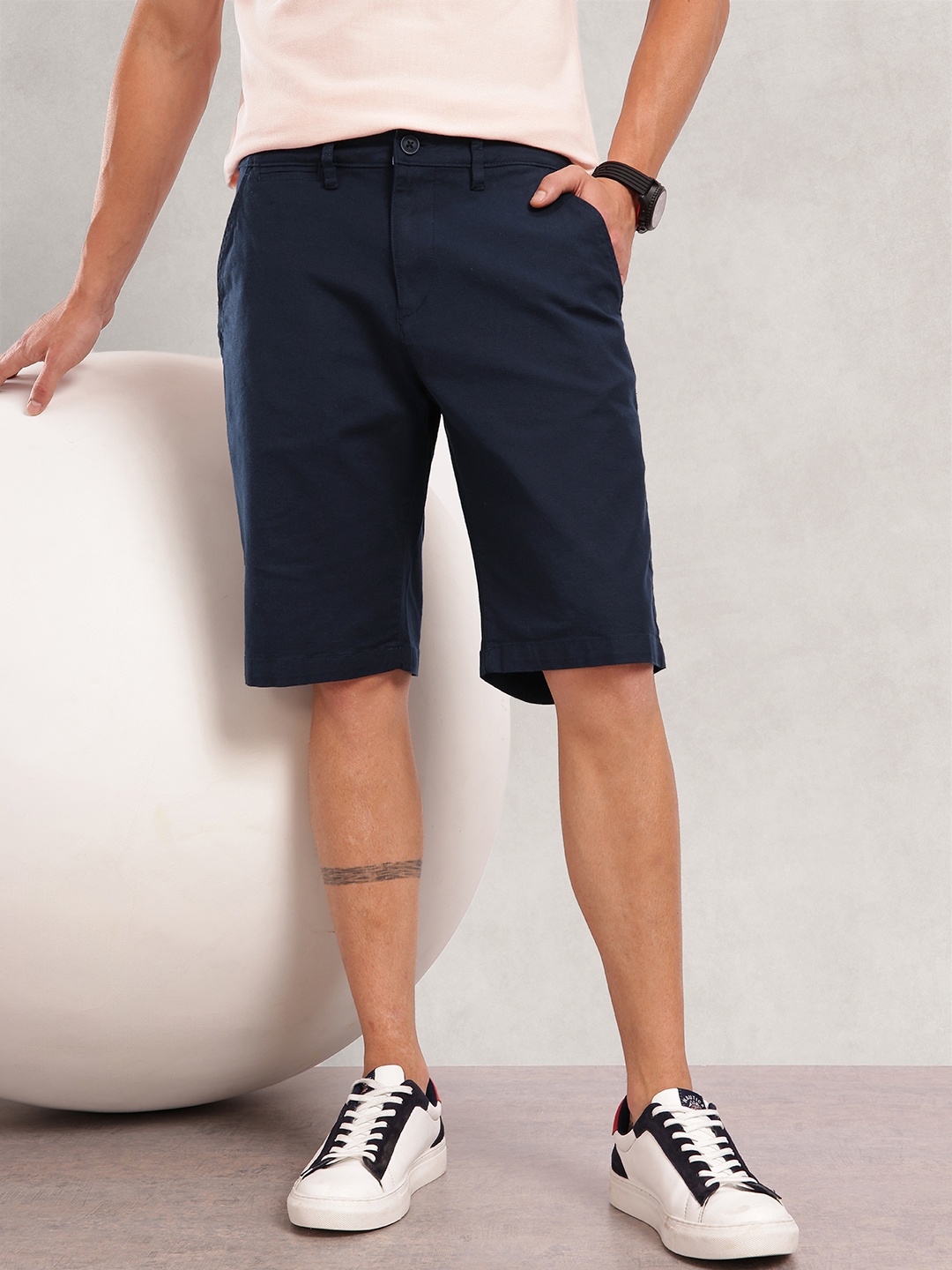 

Nautica Men Chino Shorts, Navy blue