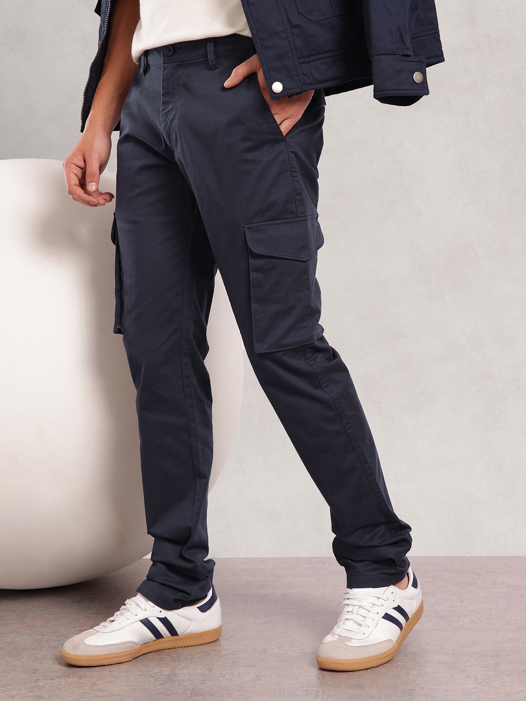 

Nautica Men Cargos Trousers, Navy blue