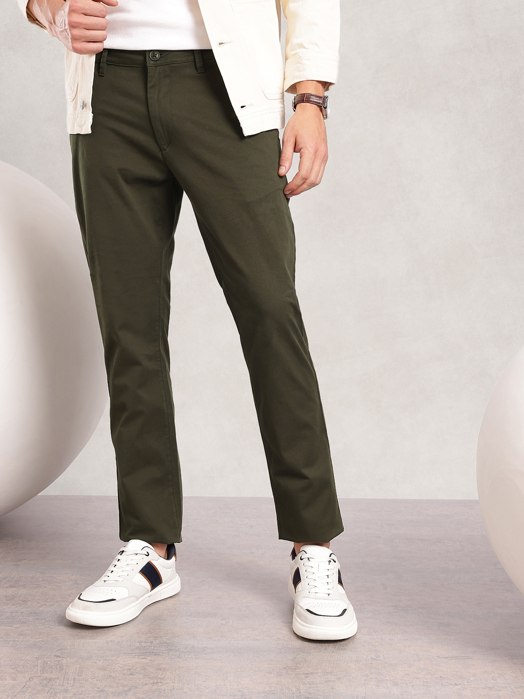 

Nautica Men Chinos Trousers, Olive
