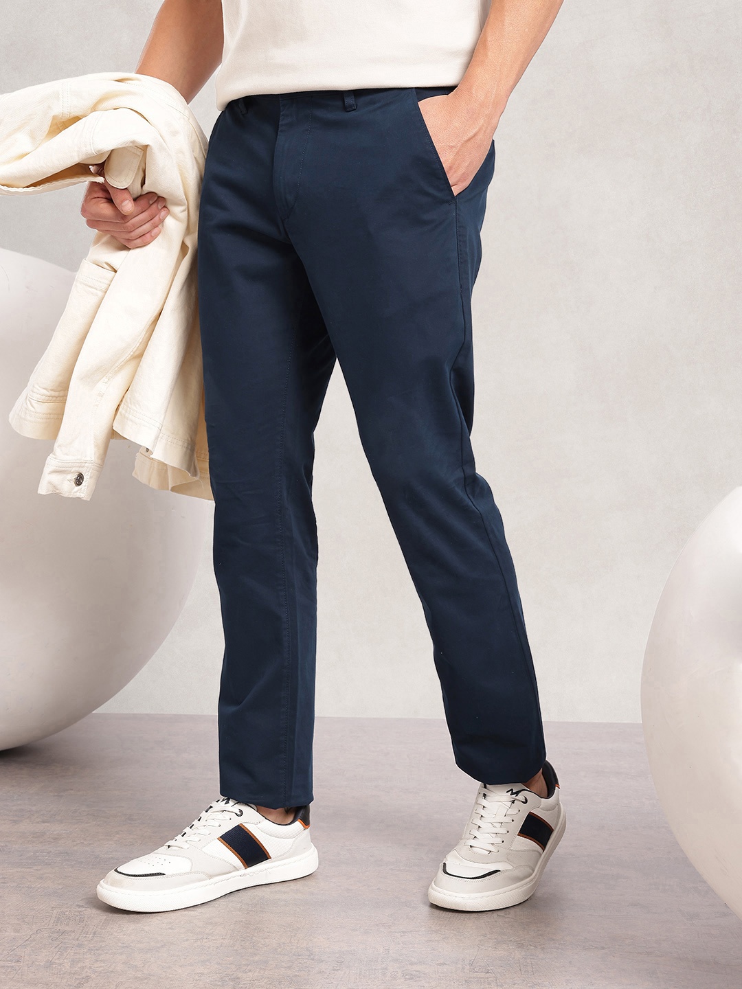 

Nautica Men Chinos Trousers, Navy blue