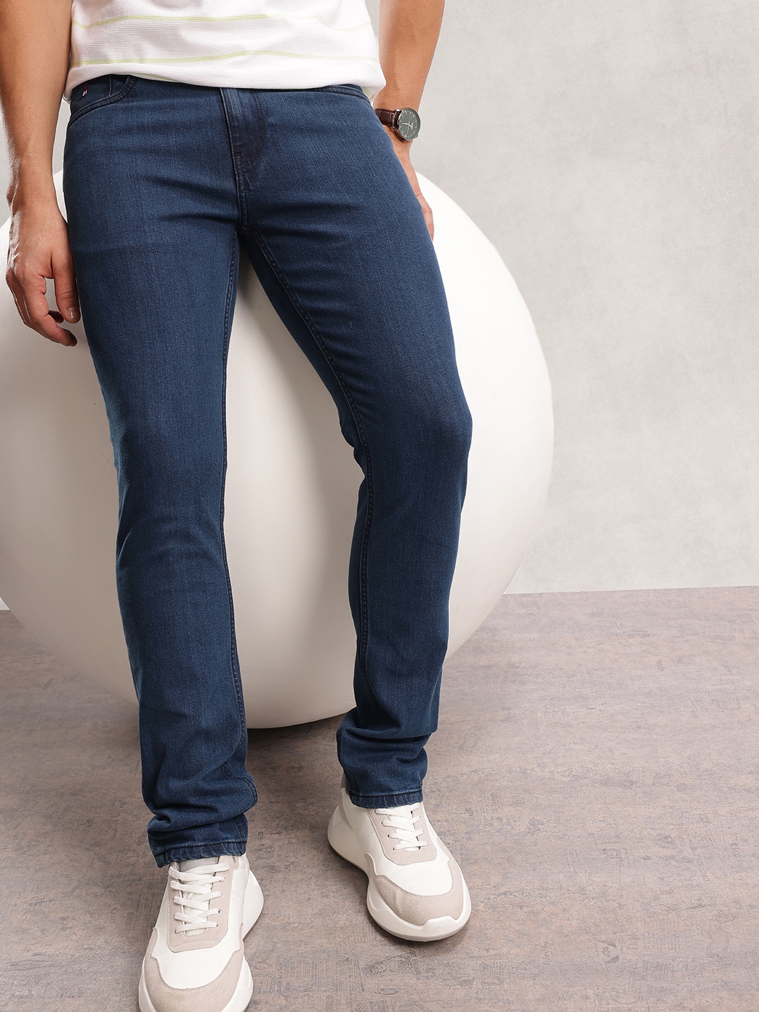 

Nautica Men Slim Fit Stretchable Jeans, Navy blue