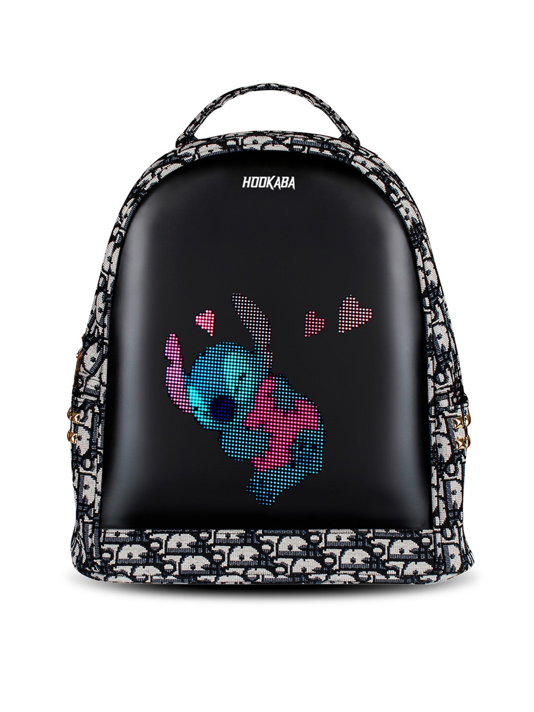 

Hookaba Women Typography Backpack, Grey