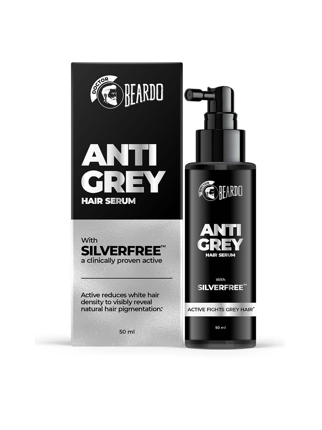 

BEARDO Grey Control Hair Serum Restore Natural Color - 50ml, Black