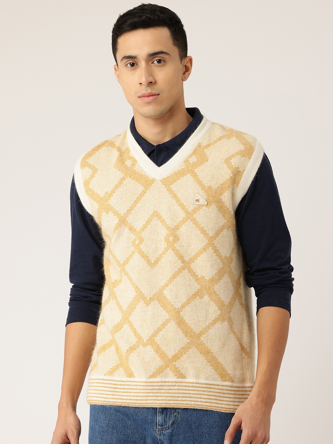 

Monte Carlo Woollen Sweater Vest, Beige
