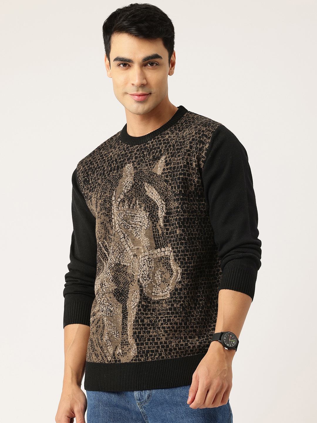 

Monte Carlo Woollen Pullover, Black