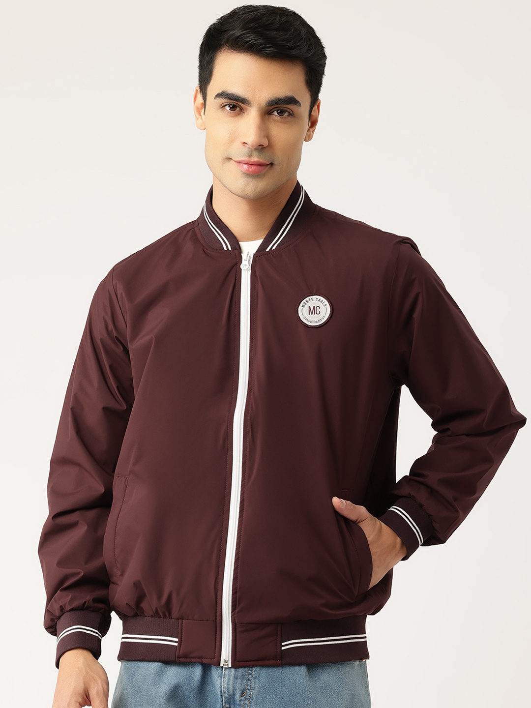 

Monte Carlo Bomber Jacket, Burgundy