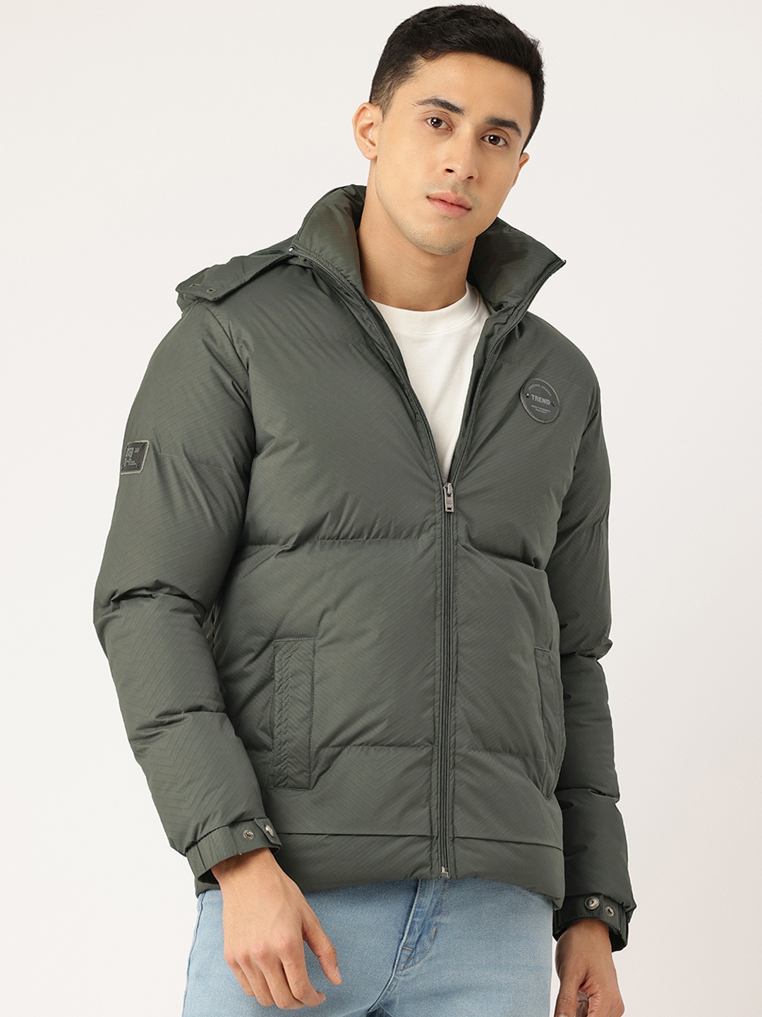 

Monte Carlo Padded Jacket with Detachable hood, Green