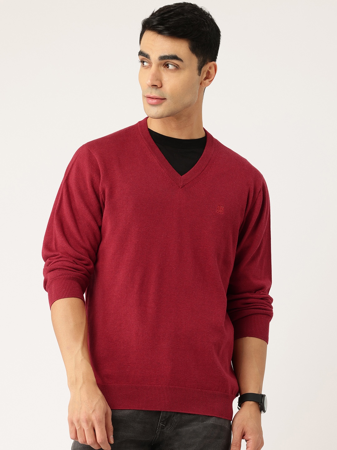 

Monte Carlo Cotton Pullover, Maroon