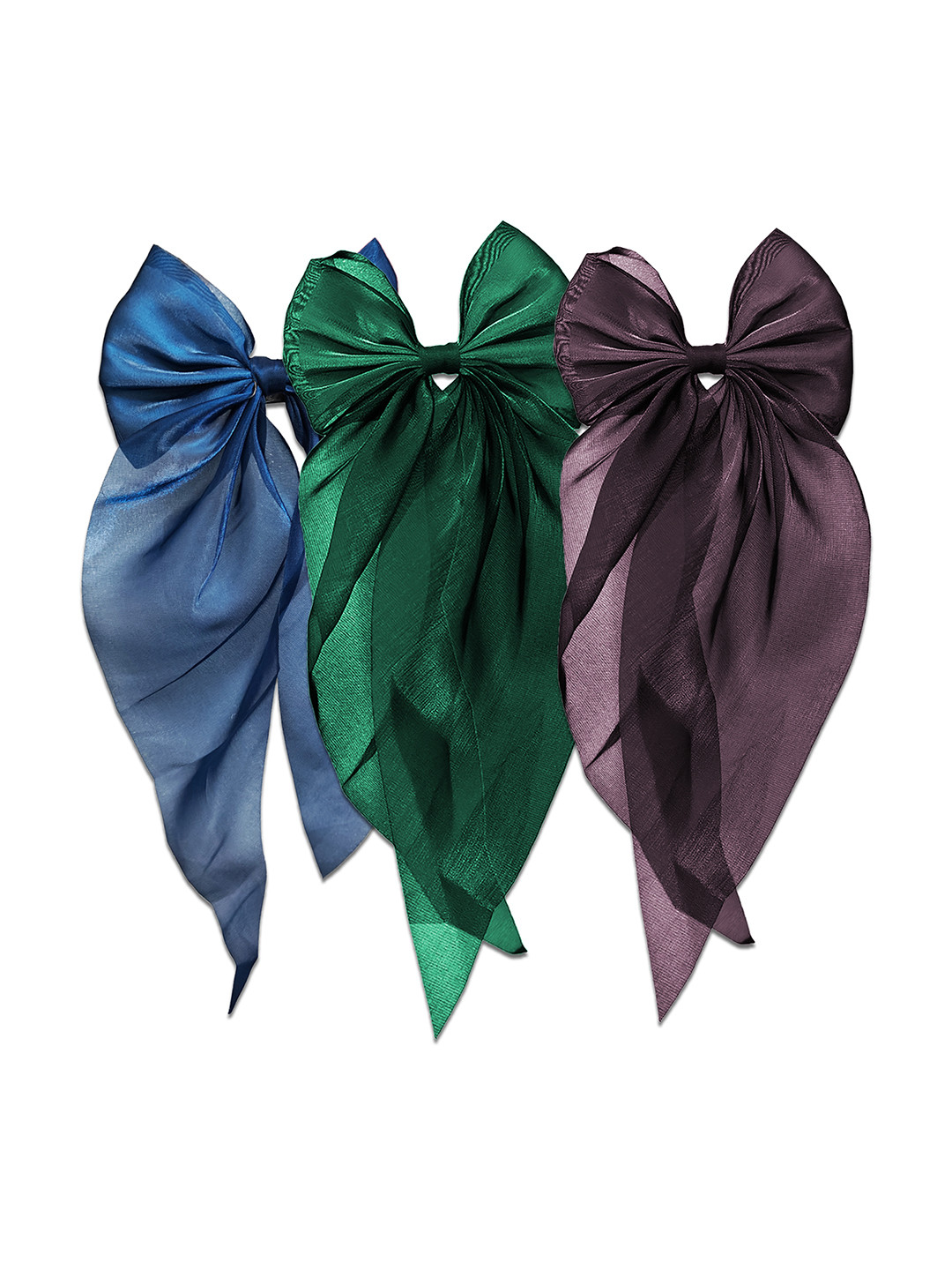 

Comet Busters Women Set of 3 French Barrette, Green