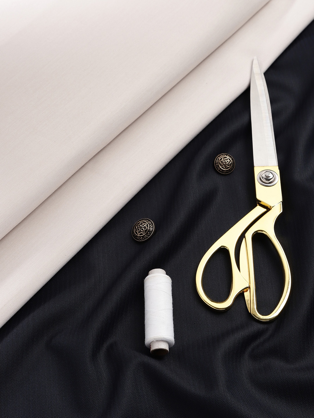 

Raymond Men Solid Shirt and Trousers Clothing Fabric, Beige