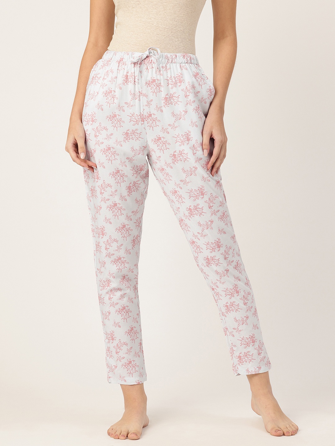 

ETC Floral Printed Lounge Pants, Blue