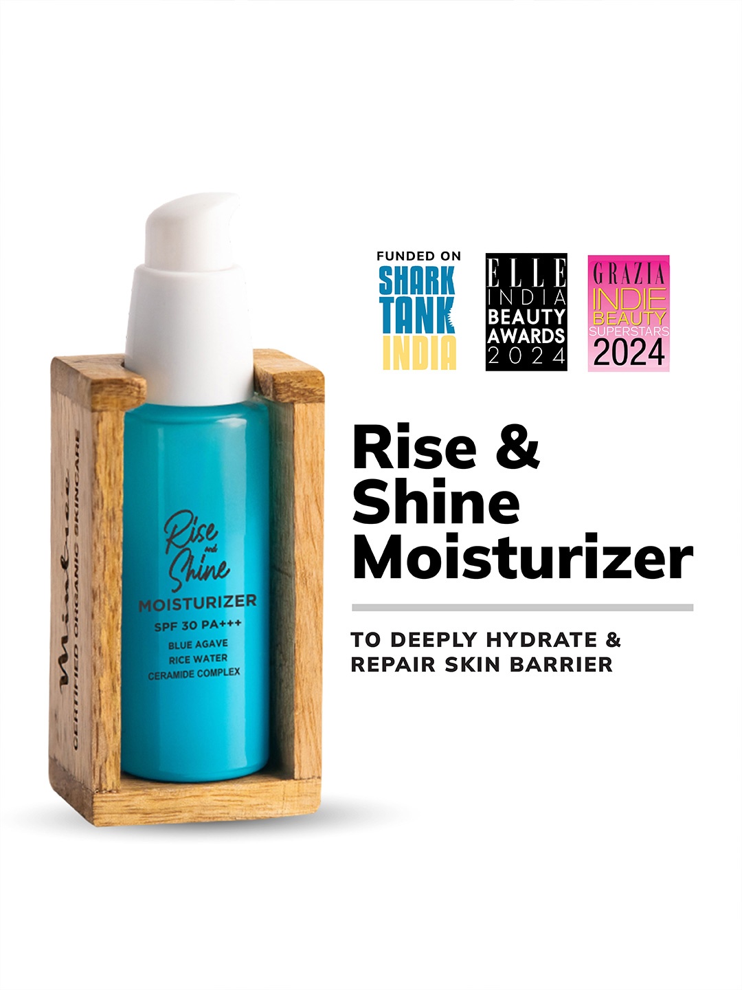 

Mintree Rise N Shine Oil Free Moisturizer With Ceramides - 30ml, Blue