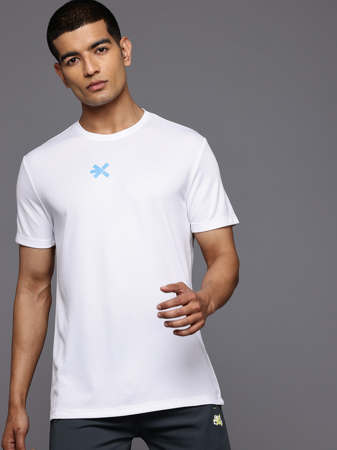 

HRX by Hrithik Roshan Typography Printed Rapid-Dry Running T-shirt, White