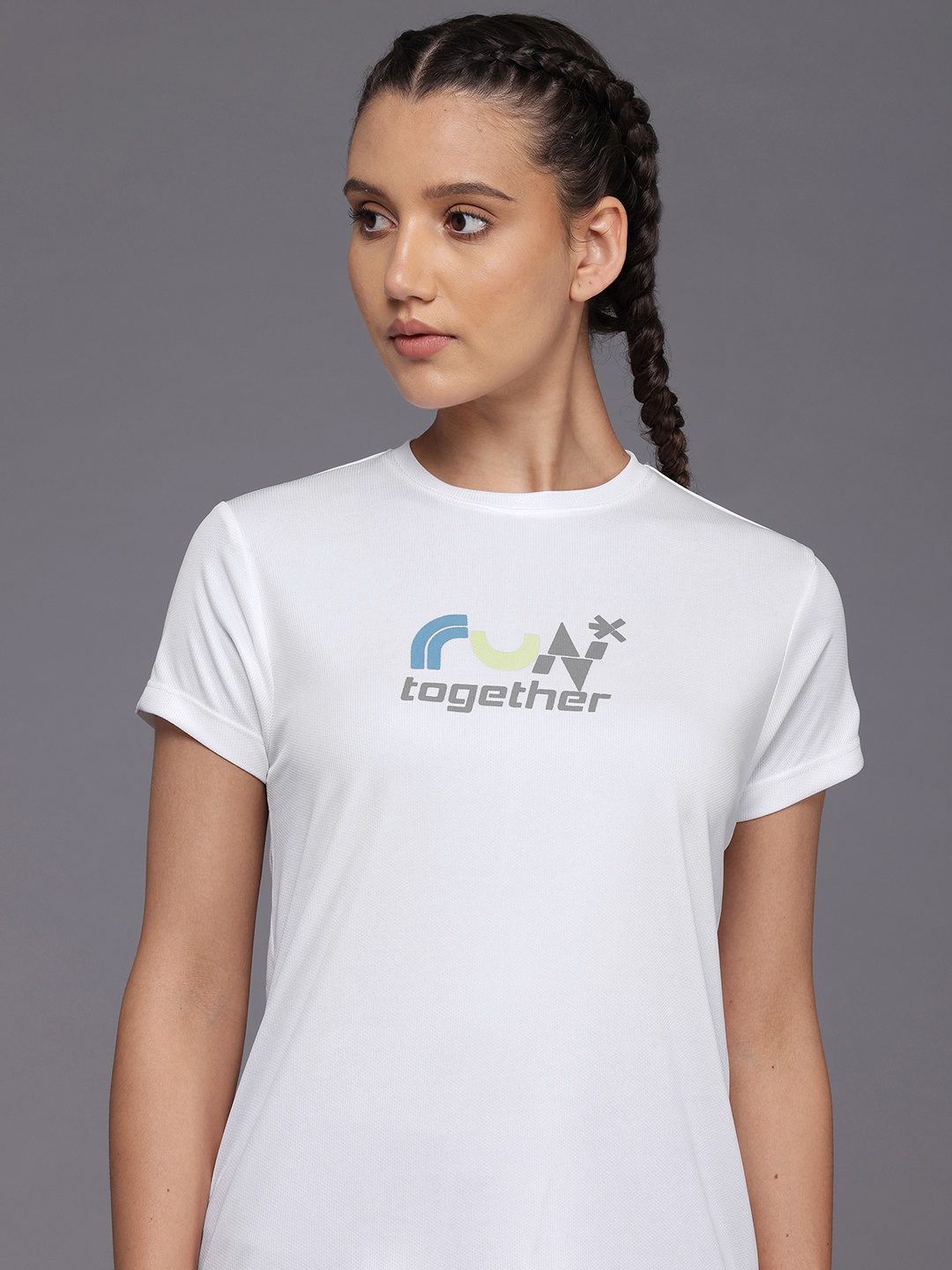 

HRX by Hrithik Roshan Couple Collection Rapid-Dry Running T-shirt, White