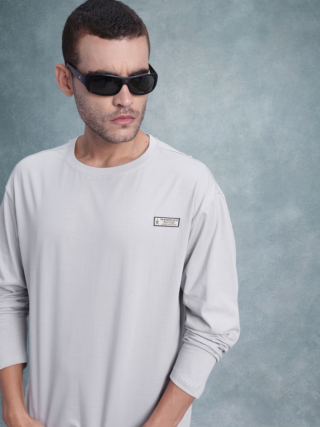 

The Roadster Life Co. Pure Cotton Relaxed Fit T-shirt, Grey