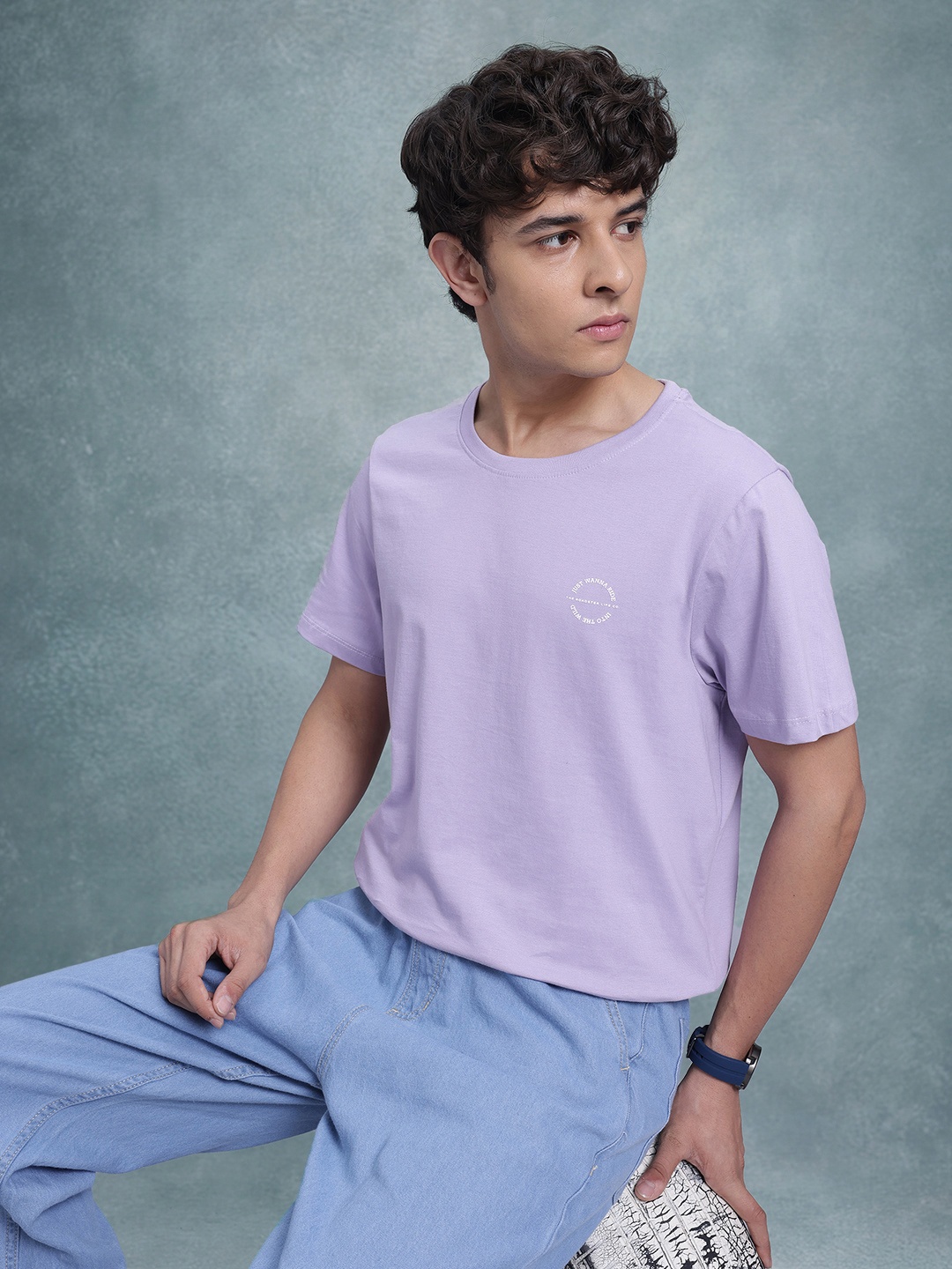 

The Roadster Life Co. Pure Cotton T-shirt, Lavender