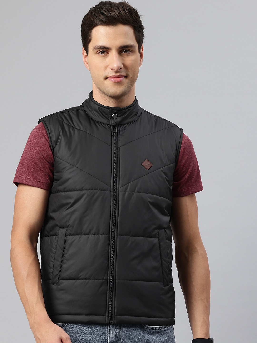 

Pierre Carlo Men Gilet Jacket, Black