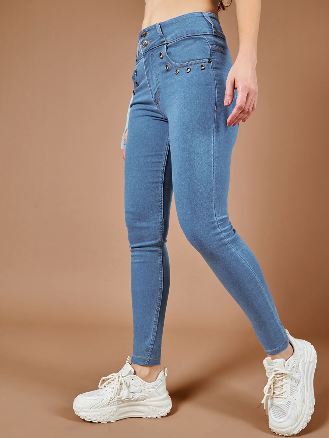 

Roadster Women Skinny Fit High Rise Denim Jeans, Blue