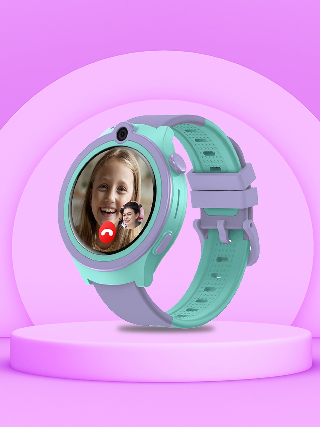 

Spiky Kids Waterproof Smart Watch With GPS Tracking, Purple