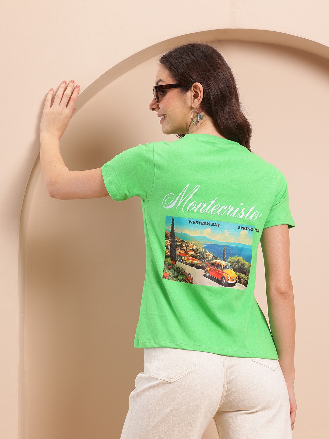 

HRX by Hrithik Roshan Graphic Printed T-shirt, Green