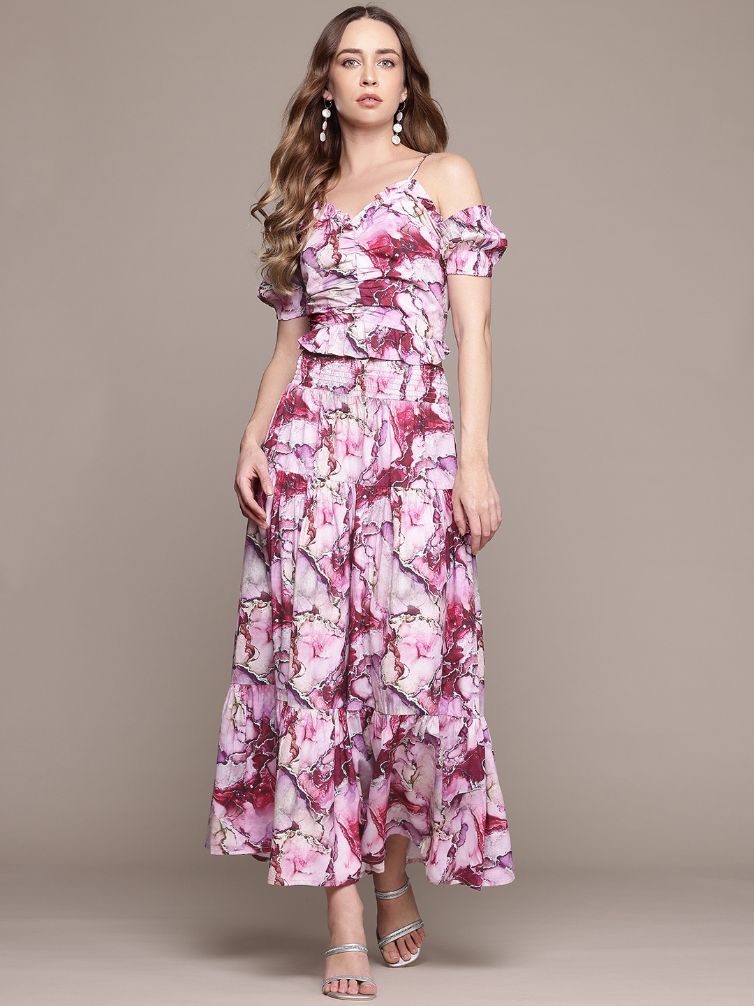 

bebe Dose of Vitamin Abstract Print Co-Ords, Multi