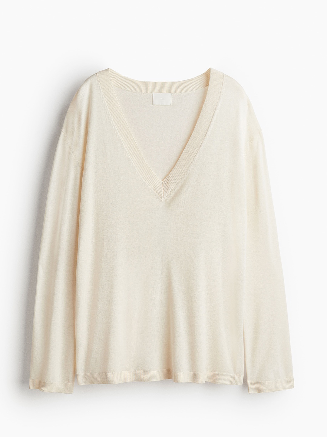 

H&M Women V-Neck Jumper, Cream